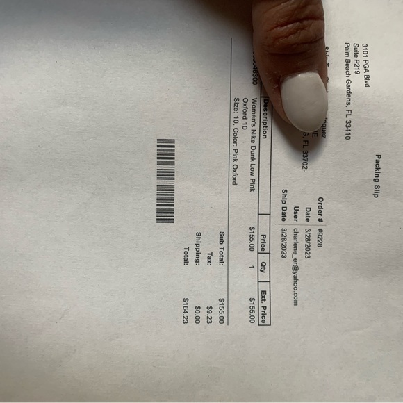 Nike Dunk Low pink Oxford. - Picture 8 of 11